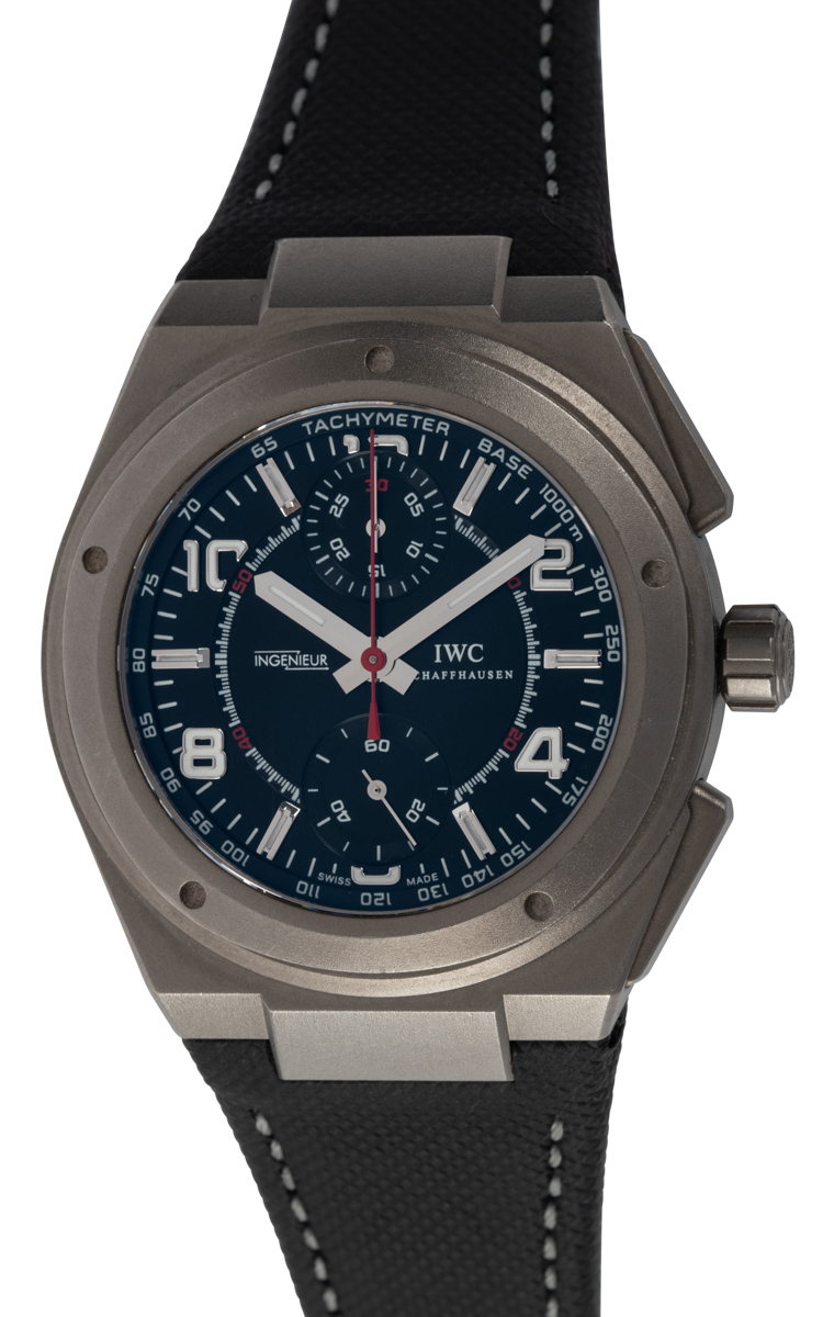 Iwc Ingenieur Chronograph Amg Iw Sold Out Black Dial On