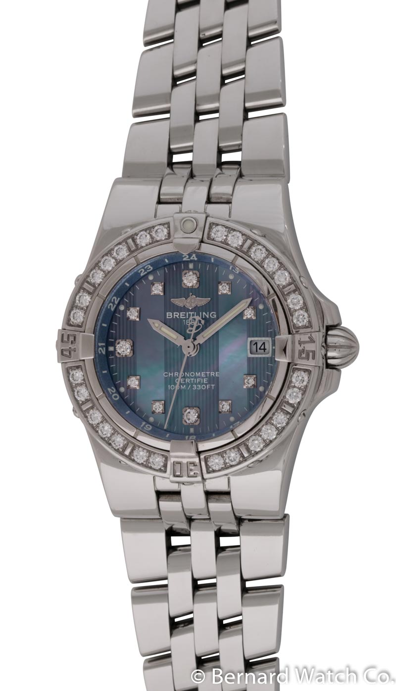 Breitling Ladies Starliner A71340 SOLD OUT blue Mother of Pearl dial