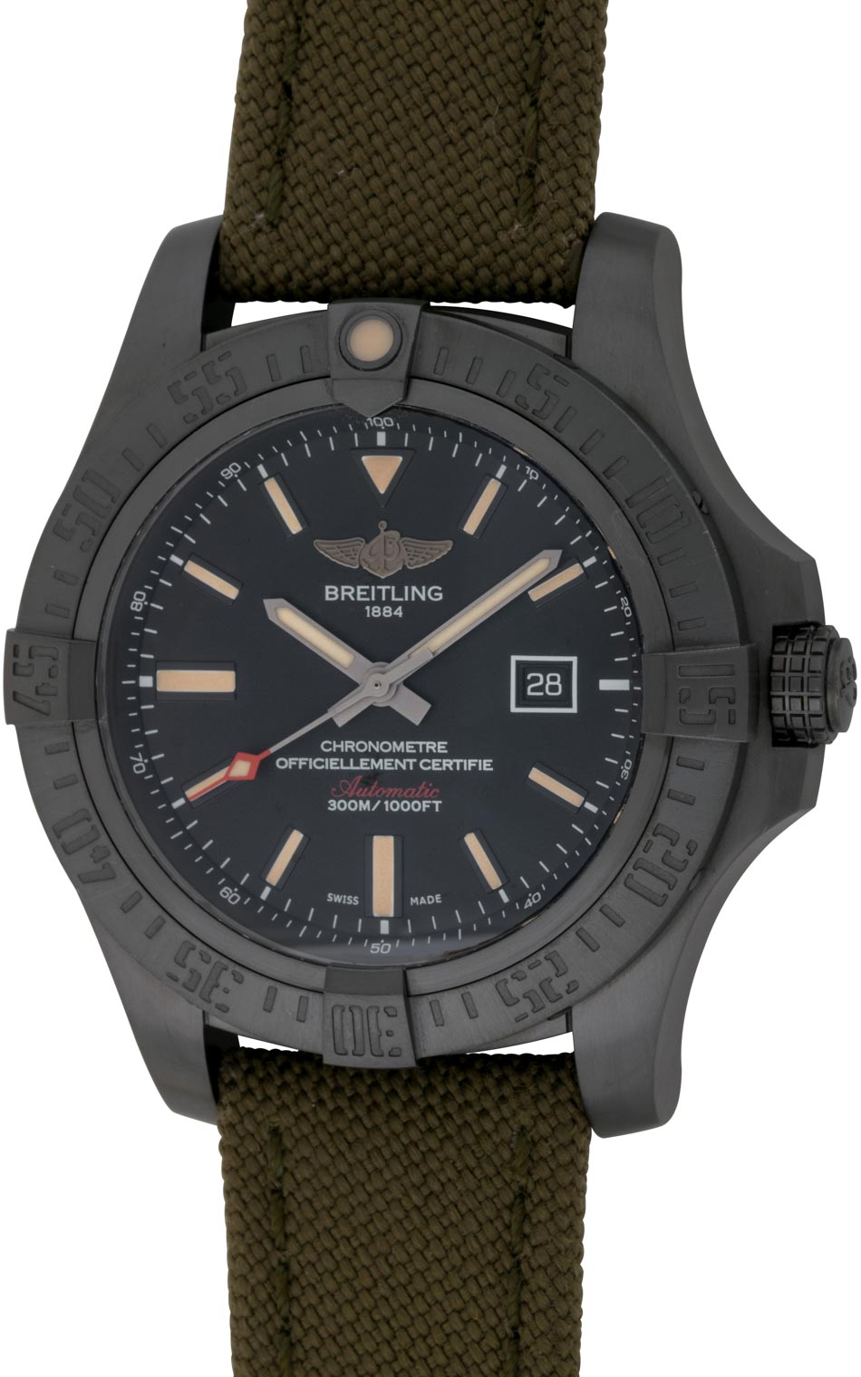 Breitling avenger gmt clearance blacksteel