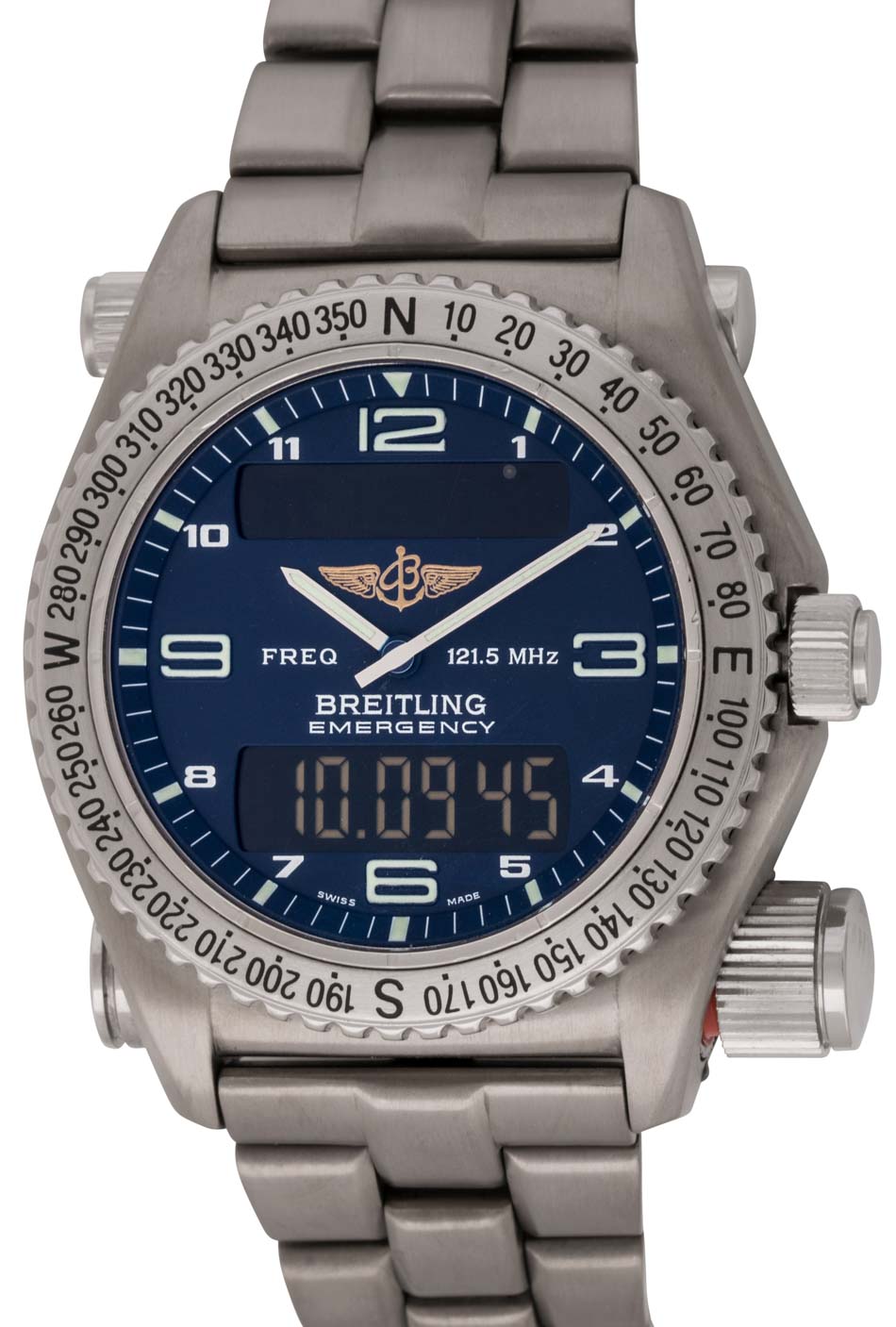 Breitling - Emergency : E56321 : Sold Out : Blue Dial On Titanium 