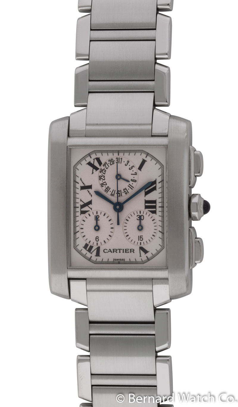 Cartier Tank Francaise Chronograph W51001Q3 SOLD OUT off