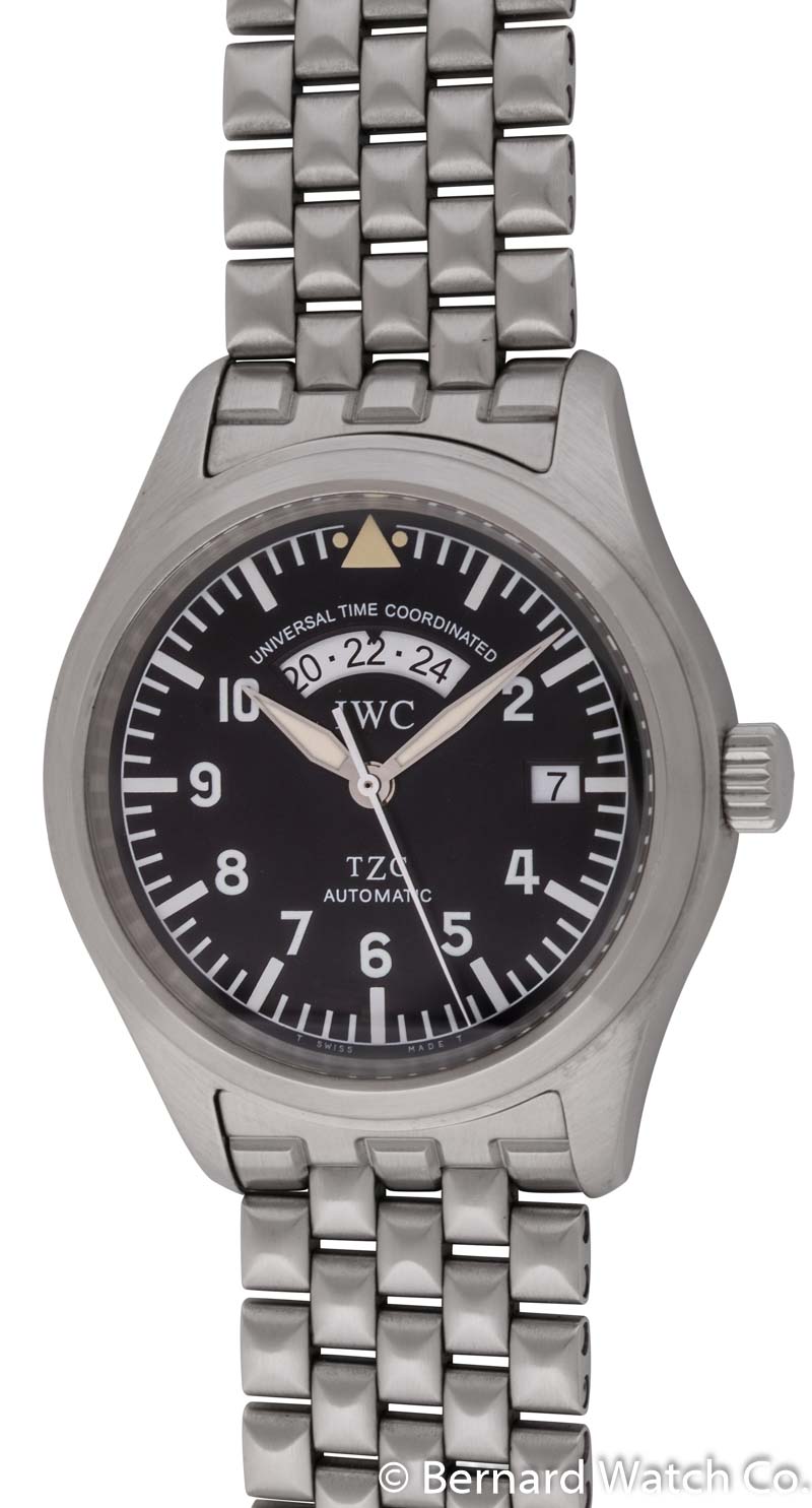 Iwc dual time watch sale