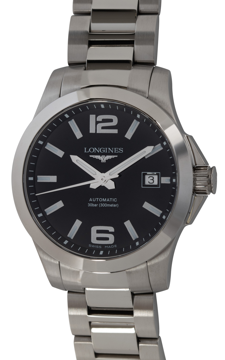 Longines - Conquest : L3.776.4.58.6 : SOLD OUT : black dial on ...