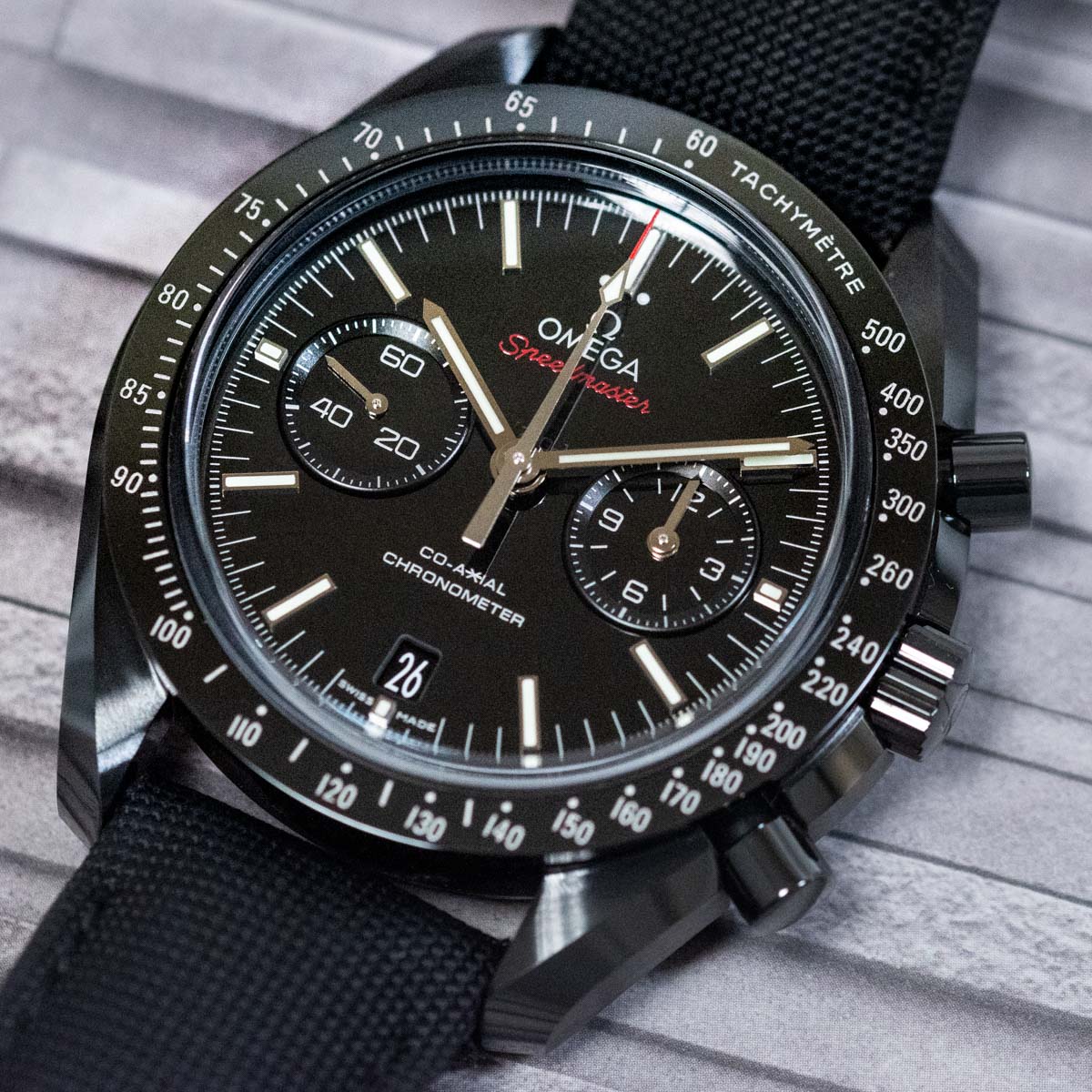 Omega speedmaster moonwatch dark side best sale