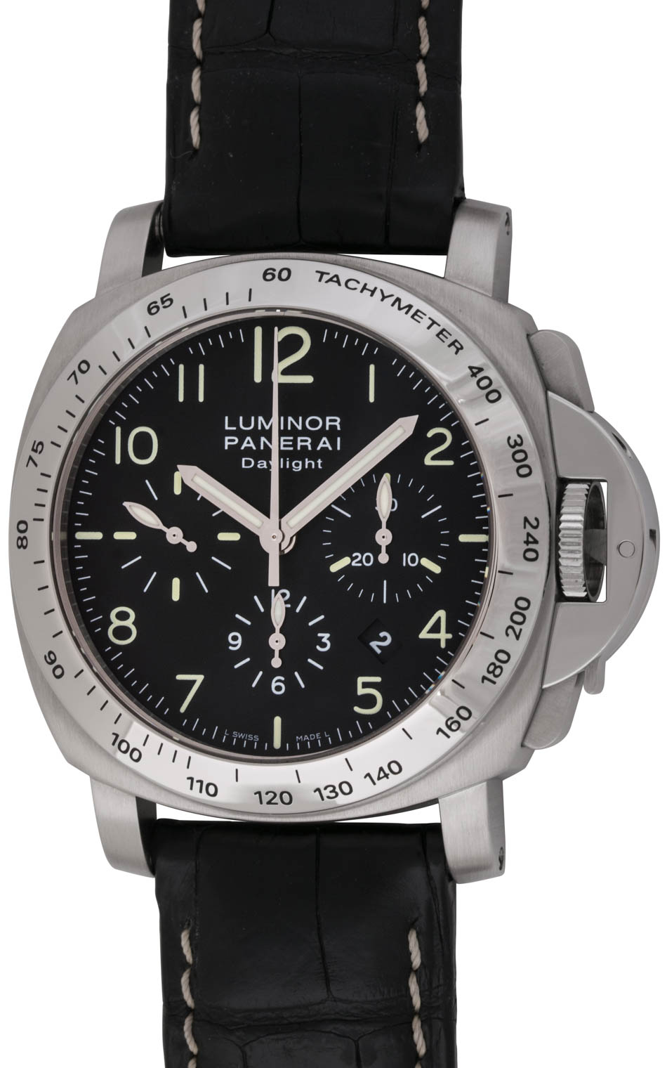 Panerai - Luminor Daylight Chrono : PAM 196 : SOLD OUT : black dial on ...