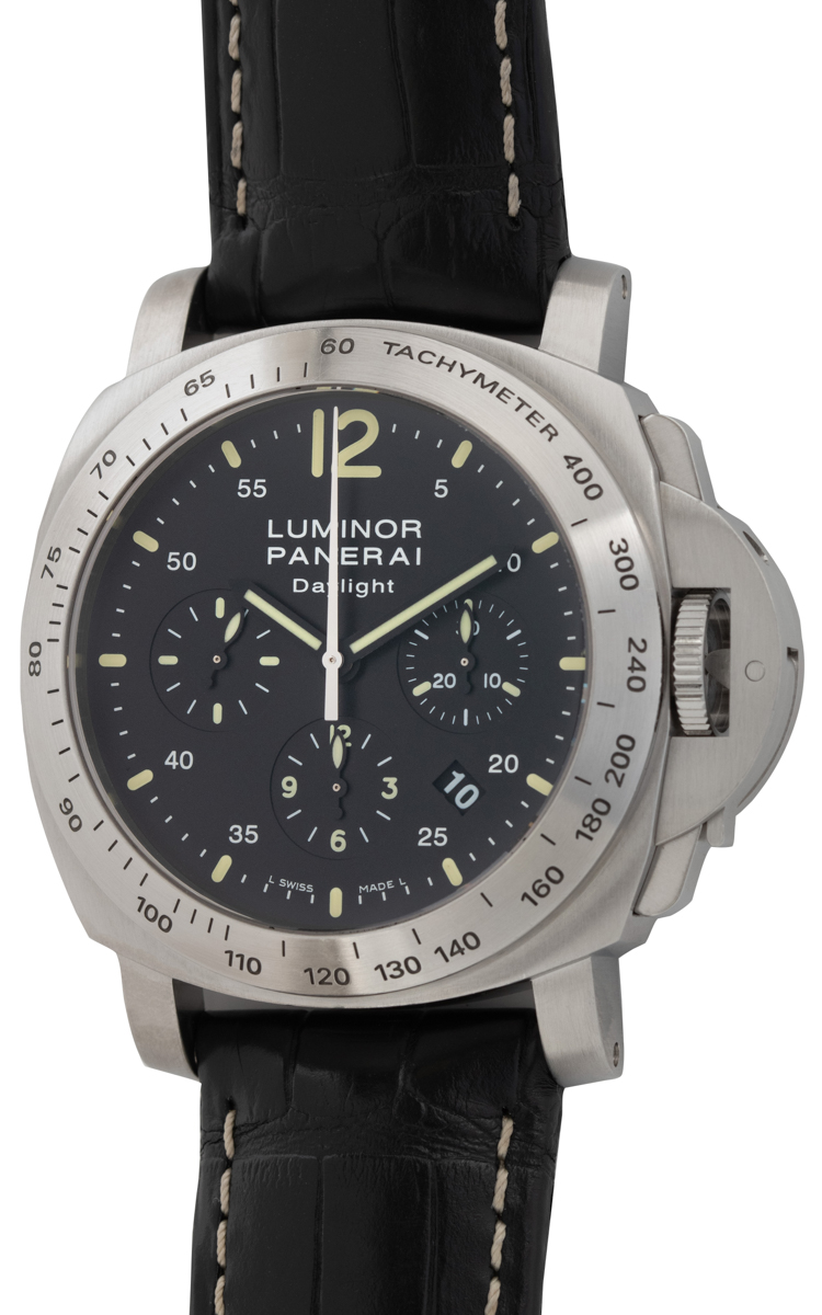 Panerai - Luminor Daylight Chronograph : PAM 250 : SOLD OUT : black dial