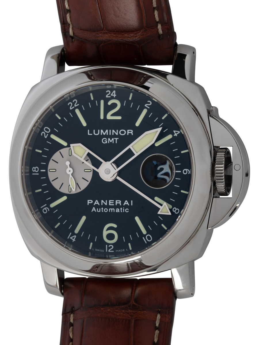 Panerai Luminor GMT PAM 88 SOLD OUT black dial on brown