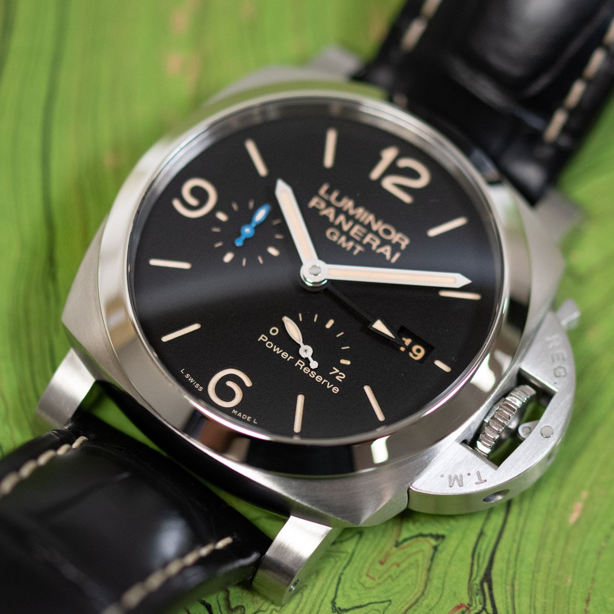 Panerai Luminor Marina 1950 3 Days GMT PAM 1321 SOLD OUT black dirty sandwich dial