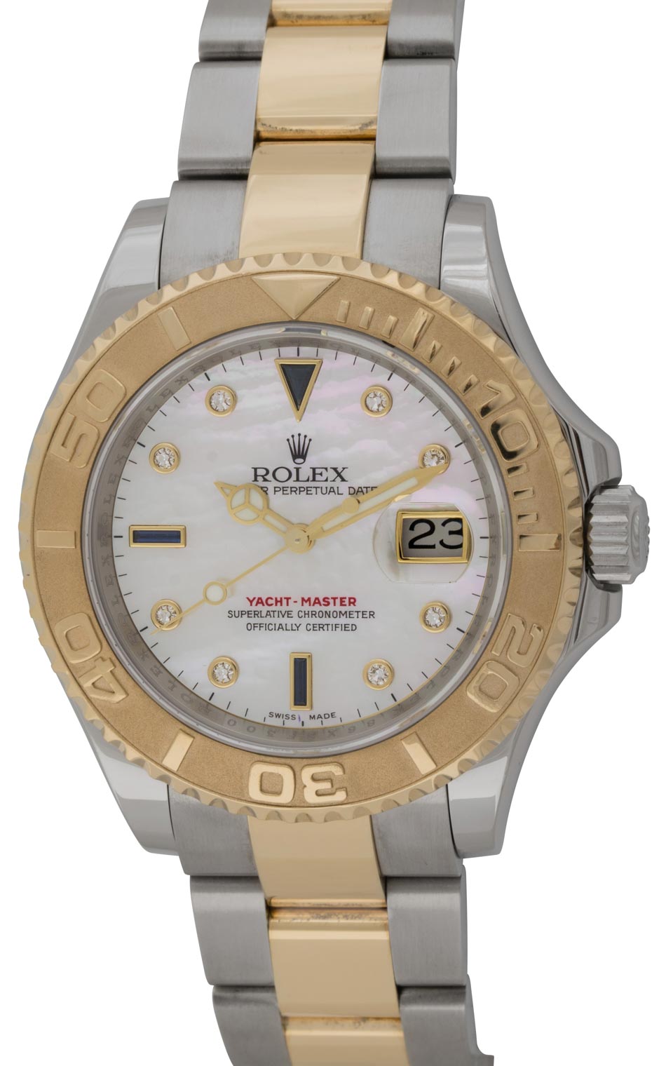 Rolex - Yacht-Master : 16623 : SOLD OUT : Diamond Mother of Pearl dial