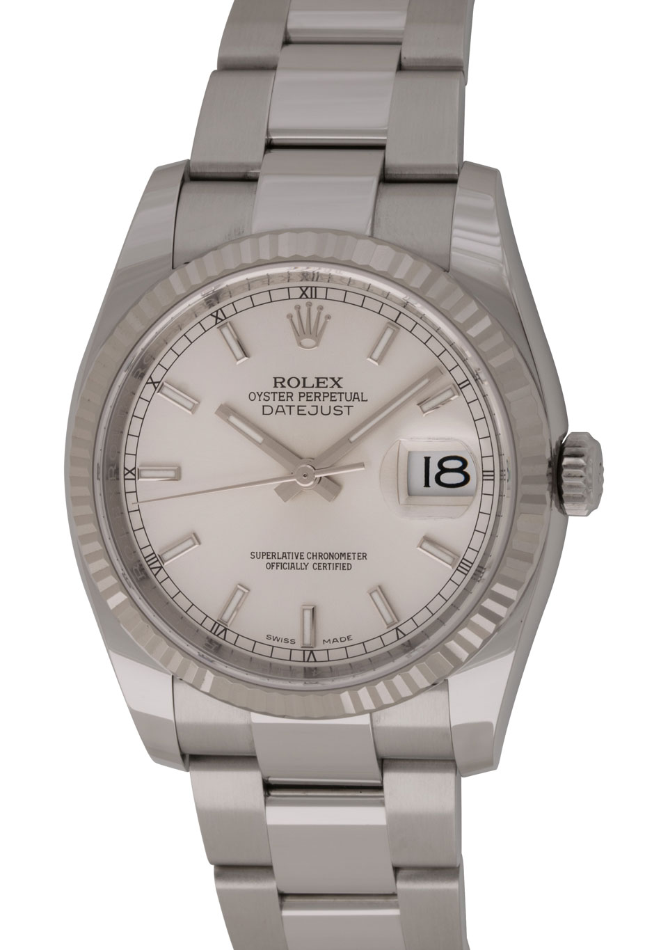 Rolex - Datejust : 116234 : SOLD OUT : silver dial on heavy Oyster ...