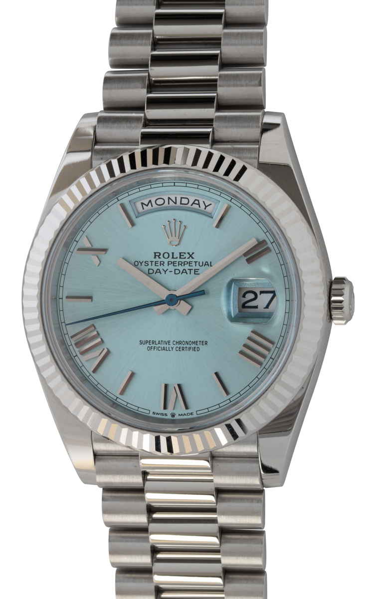 Blue presidential fashion rolex