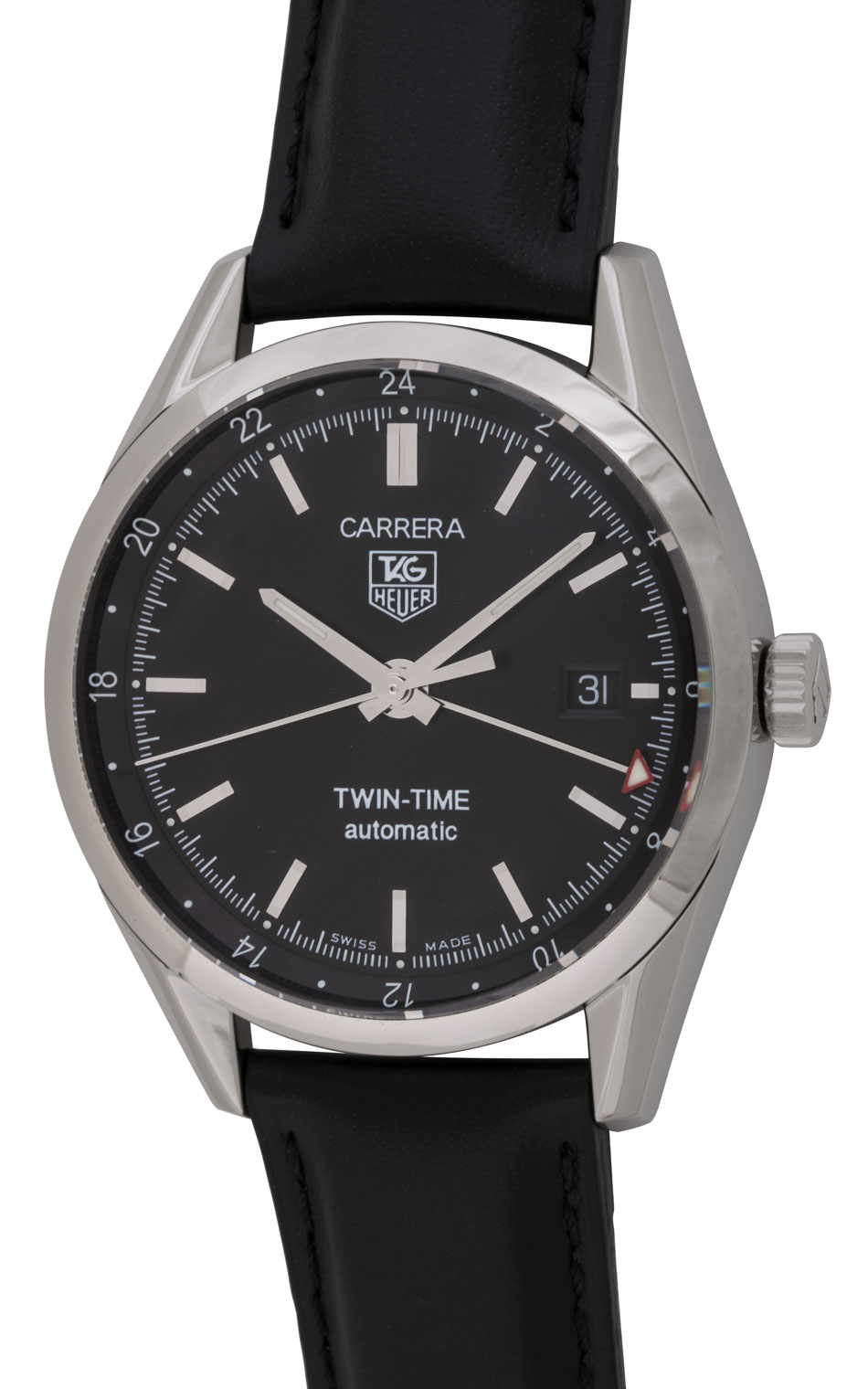 TAG Heuer - Carrera Twin-Time : WV2115.FC6180 : SOLD OUT : black dial ...