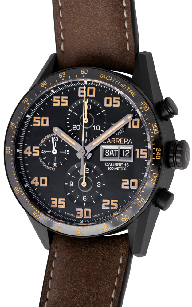 Tag Heuer Grand Carrera Calibre 16 Leather Strap Watch - FirstCart