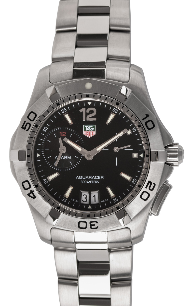 TAG Heuer - Aquaracer Alarm : WAF111Z.BA0801 : SOLD OUT : black dial on ...