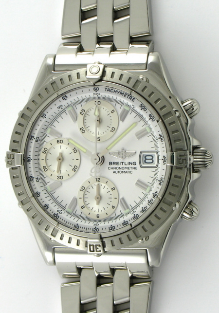 Breitling - Chronomat : A13352 : SOLD OUT : silver registers on white dial