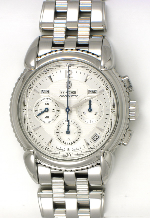 Concord - Impresario Chronograph : 0308968 : SOLD OUT : silver dial on ...