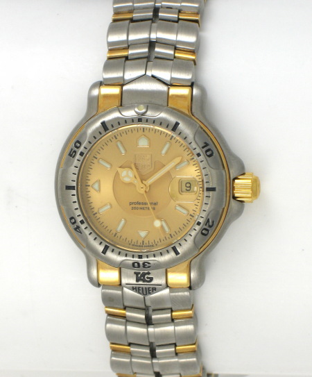 TAG Heuer - Ladies 6000 : WH1353 : SOLD OUT : gold dial on Two Tone ...