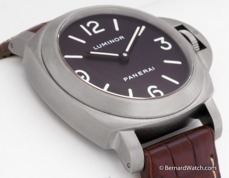 Panerai Luminor Base PAM 176 SOLD OUT black dial on brown