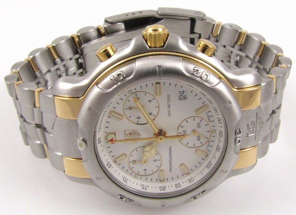 TAG Heuer - 6000 Chronograph : CH1150 : SOLD OUT : silver dial on Two tone