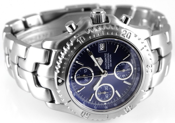 TAG Heuer Link Chronograph CT2110 SOLD OUT blue dial on