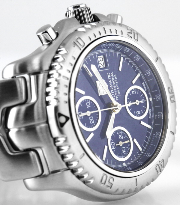 TAG Heuer Link Chronograph CT2110 SOLD OUT blue dial on