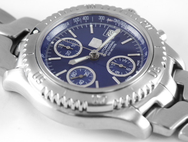 TAG Heuer Link Chronograph CT2110 SOLD OUT blue dial on