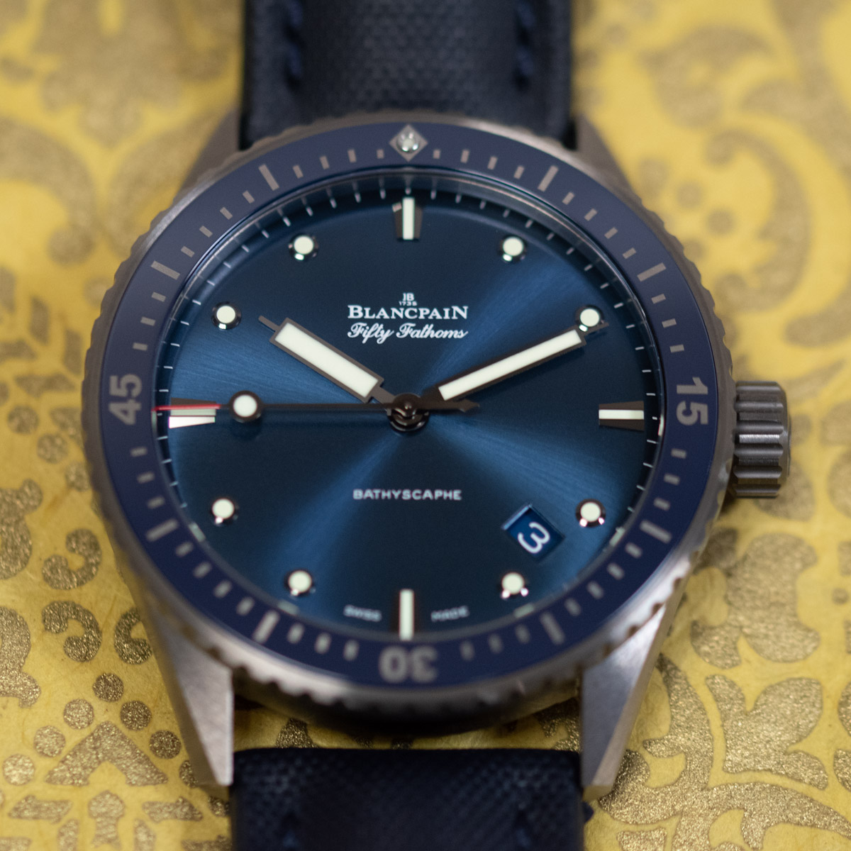 BlancPain Fifty Fathoms Bathyscaphe 5000 0240 O52A