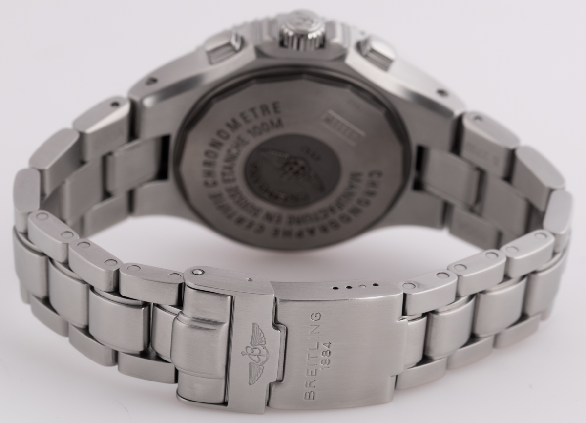 Breitling Hercules A3936210 A553 SOLD OUT silver dial on Hercules integrated bracelet