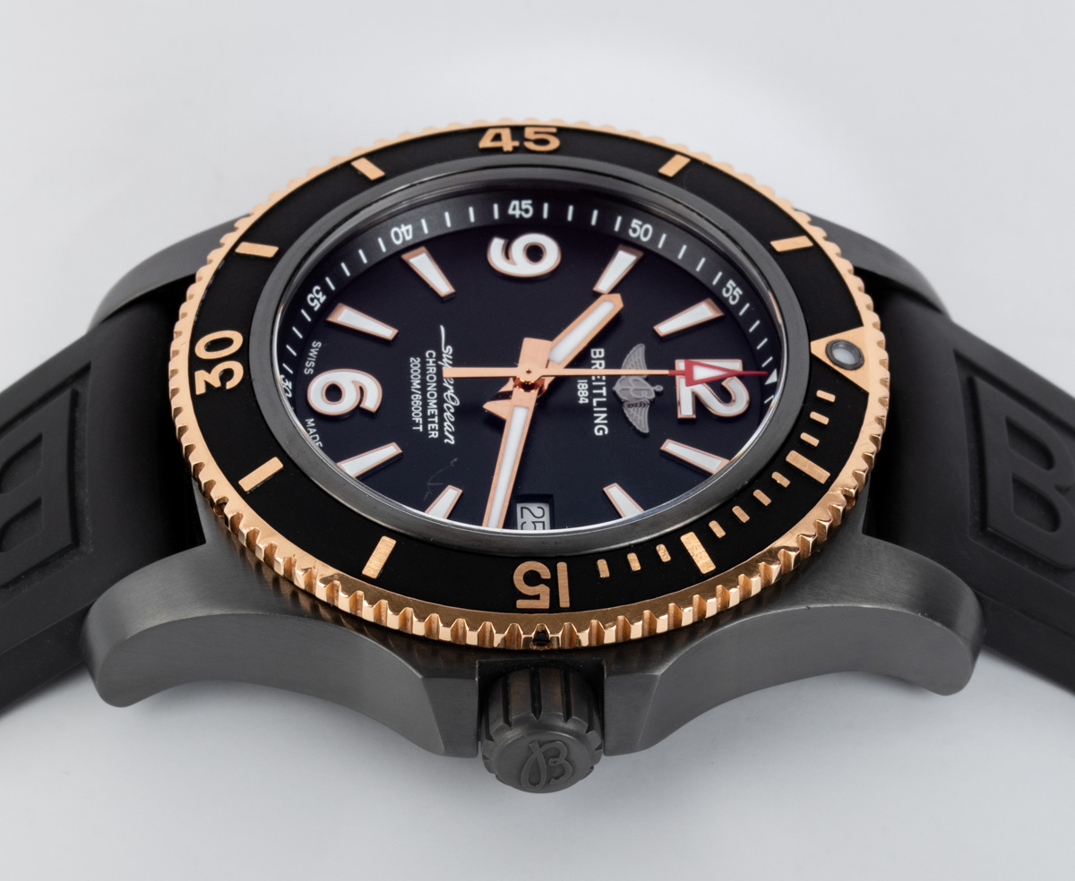 Breitling superocean 46 online blacksteel gold