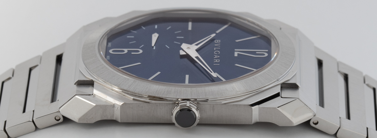 Bulgari - Octo Finissimo : 103431 : SOLD OUT : blue dial on Stainless Steel  Bracelet