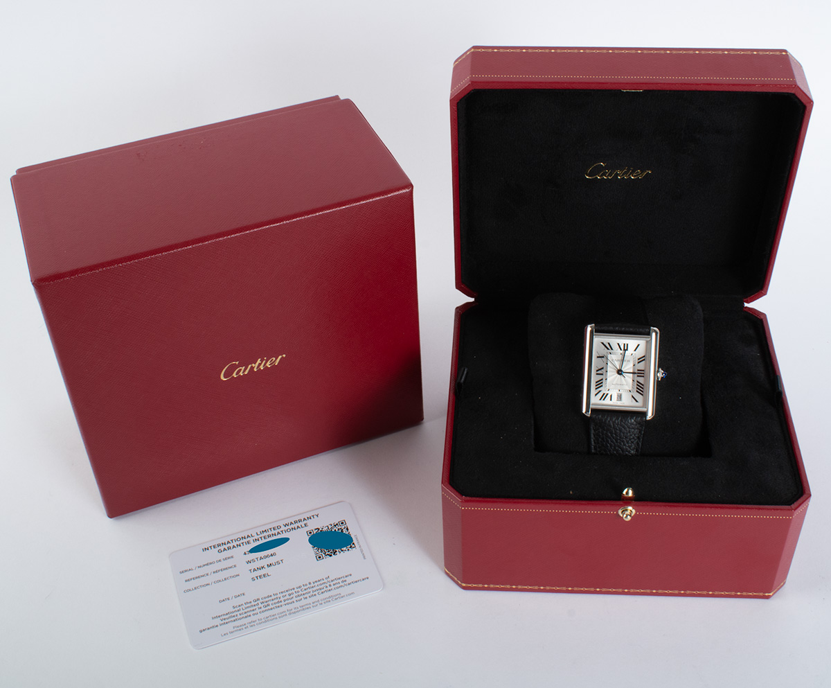 Authentic Used Cartier Tank Must Extra-Large WSTA0040 Watch  (10-10-CAR-NU3HXT)