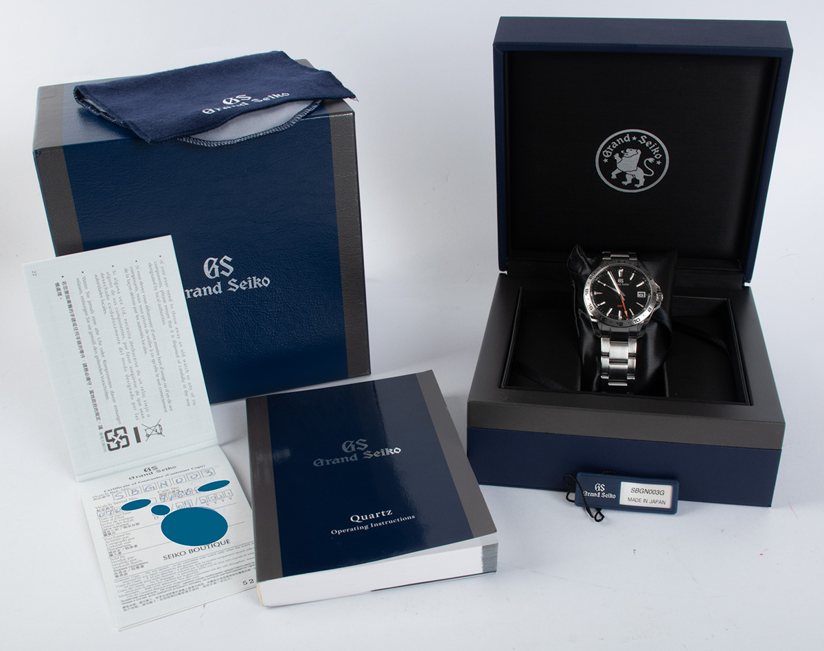 Grand Seiko - Caliber 9F86 Quartz GMT : SBGN003 : SOLD OUT : black dial