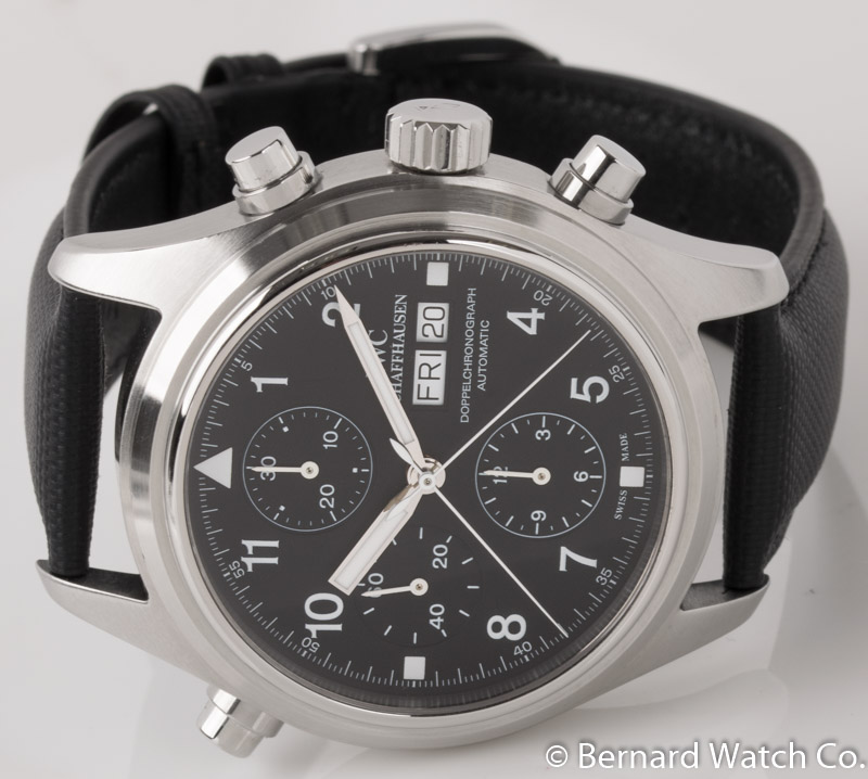 IWC - Doppelchrono : IW3713-02 : SOLD OUT : black dial on aftermarket ...