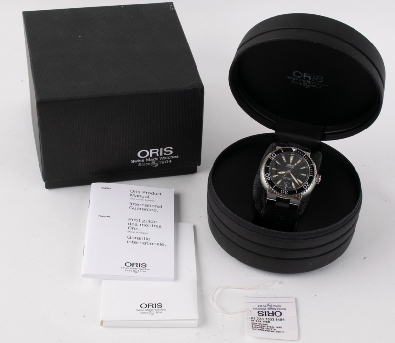 Oris TT1 Diver Date 733 7533 8454 SOLD OUT black dial on