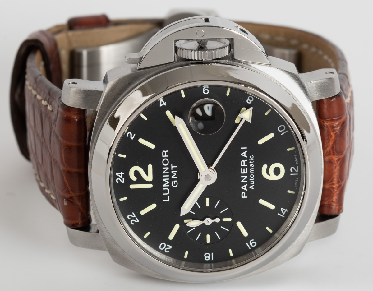 Panerai Luminor GMT PAM 244 SOLD OUT black dial on brown