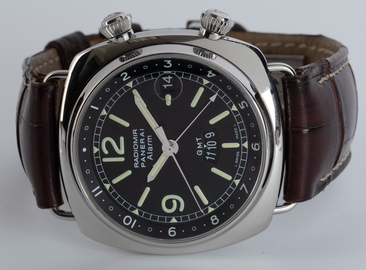 Panerai Radiomir GMT Alarm PAM 98 SOLD OUT black dial on