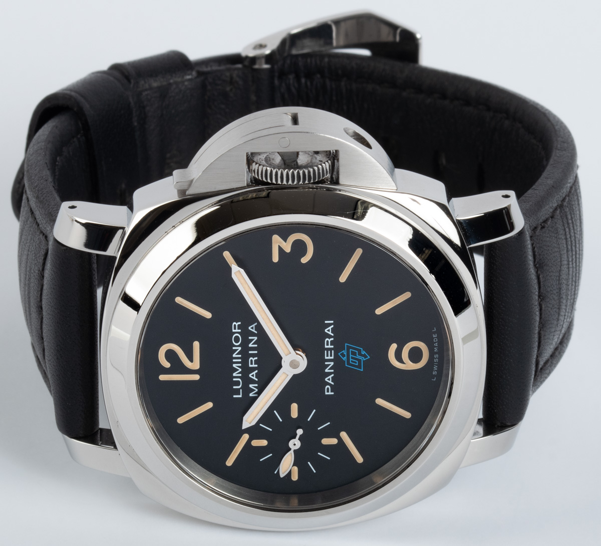 Panerai Luminor Marina Blue Logo PAM 631 Used Watch For Sale