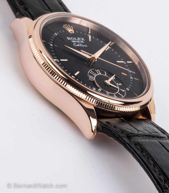 Rolex Cellini Dual Time Everose 18K Rose Gold Automatic Watch 50525