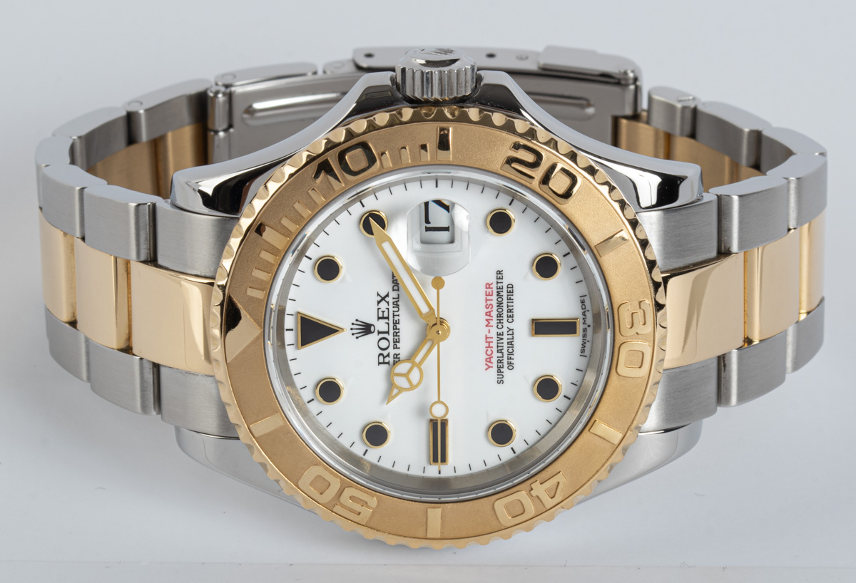 Rolex Yachtmaster Steel and Gold 16623 Onyx Markers