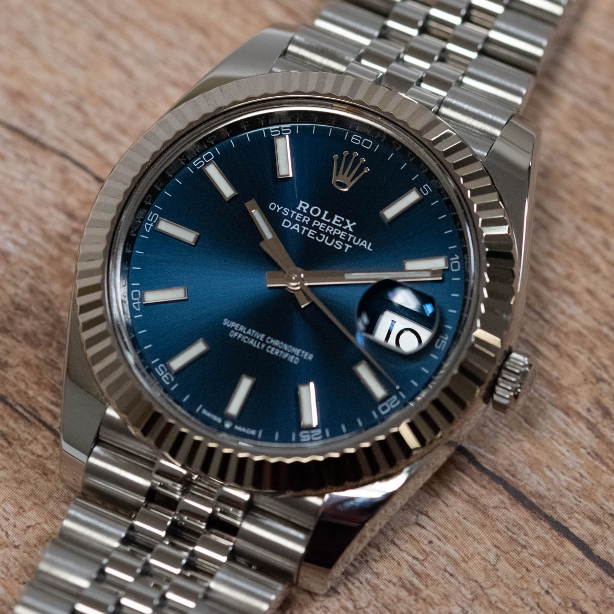 Rolex Datejust 41 : m126334-0002 blue dial on Jubilee Bracelet