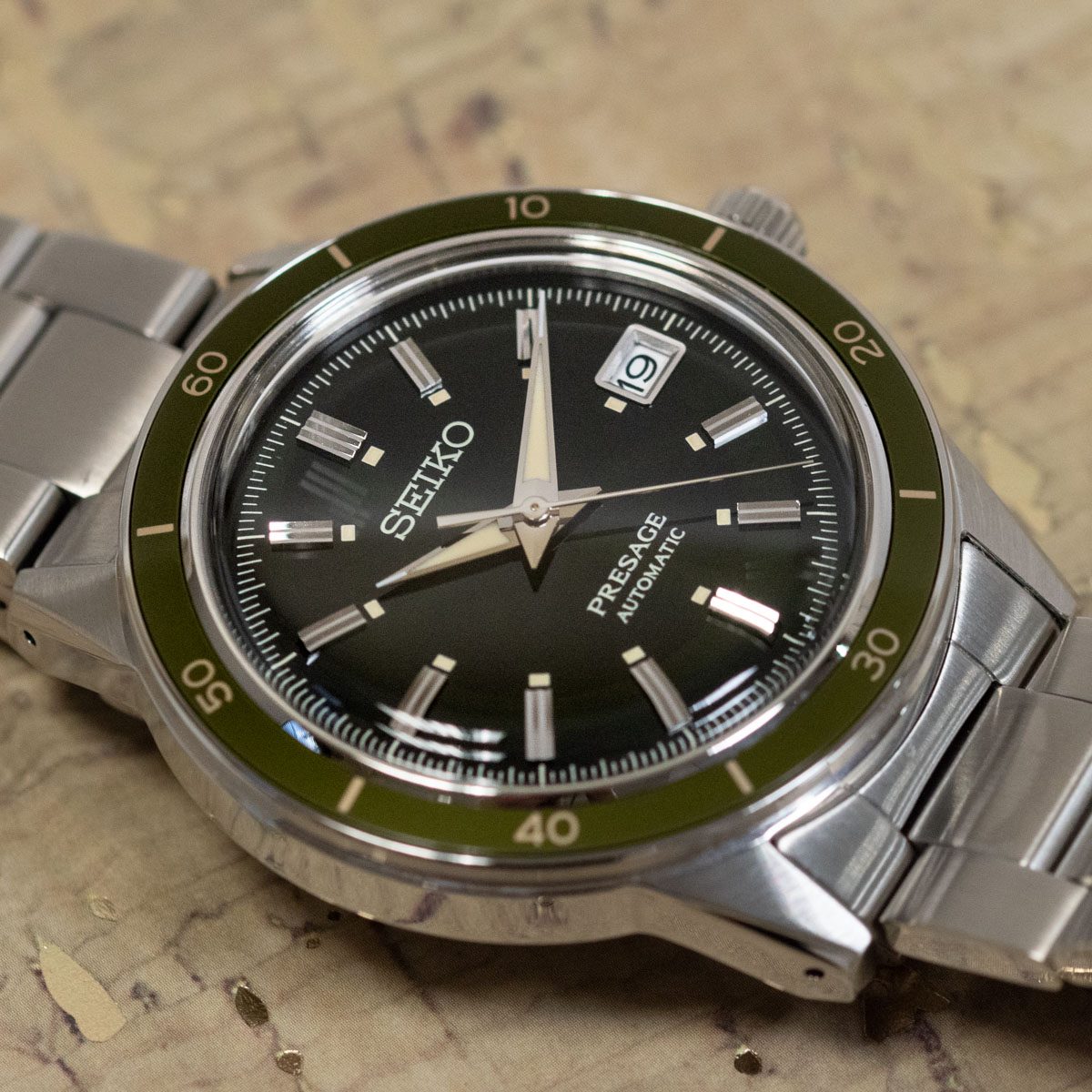 Seiko - Presage Style 60s : Srpg07j1 : Sold Out : Dark Green Dial On 