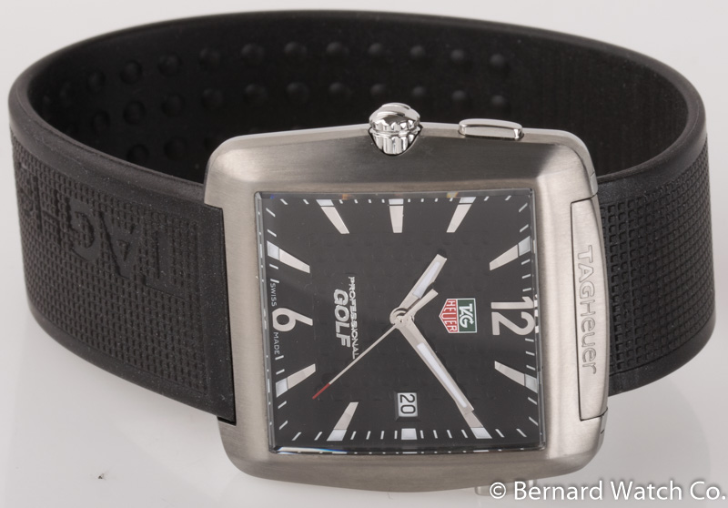 TAG Heuer Women's WAE1114.FT6011 Tiger Woods Professional Rubber Sports  Watch : Golf: Clothing, Shoes & Jewelry 