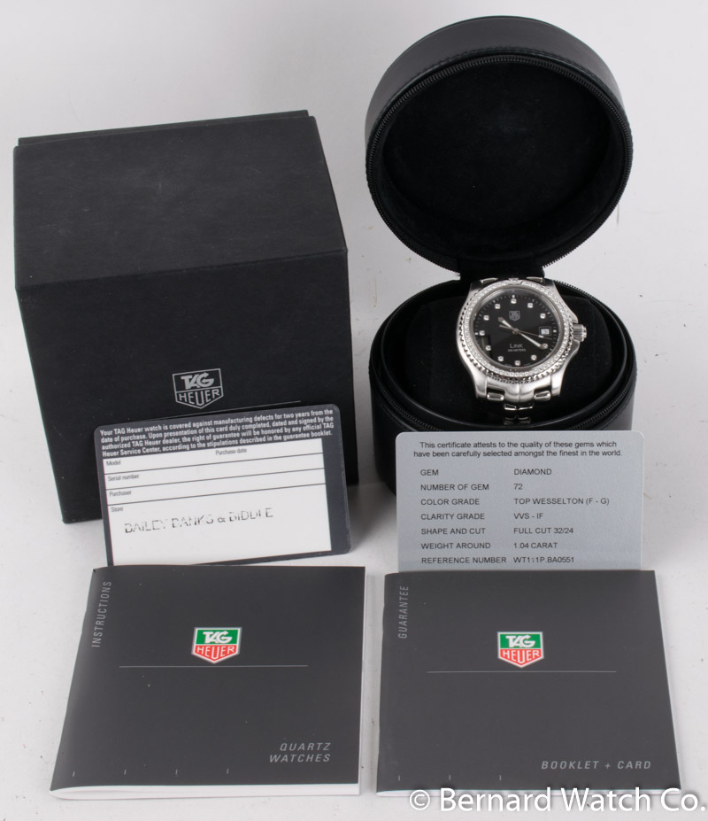 TAG Heuer Link WT111P SOLD OUT black dial on Stainless