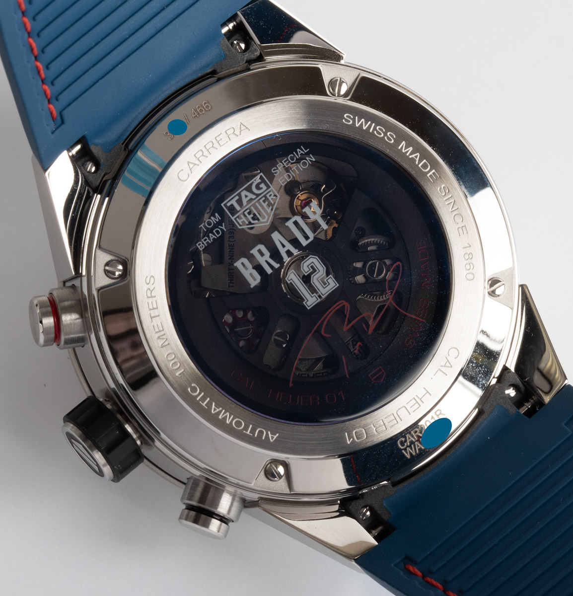 TAG Heuer - Carrera 01 Chronograph Tom Brady Limited Edition : CAR201R ...